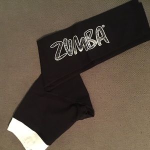 Zumba Fitness spandex leggings. Size large.